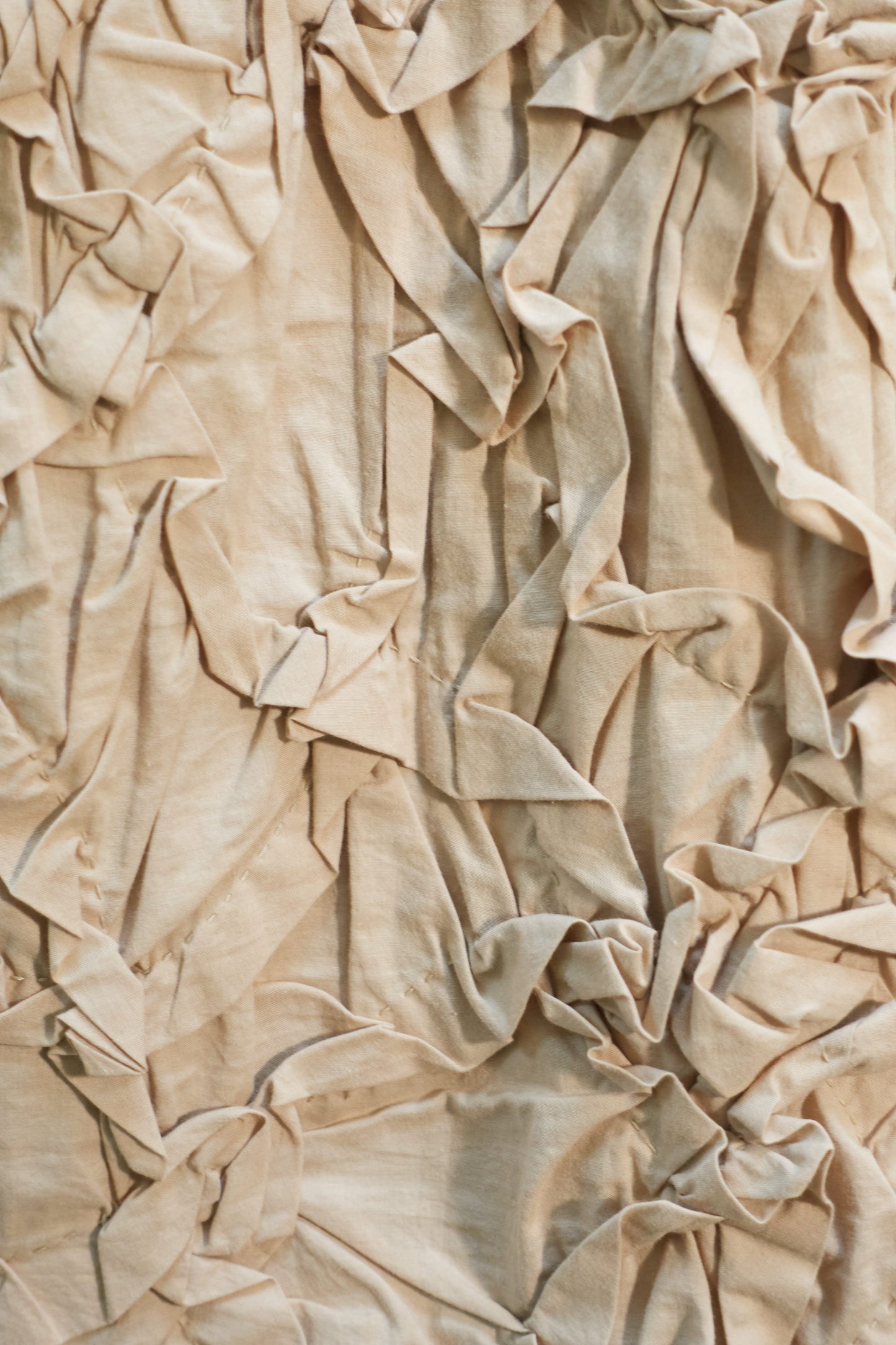 Issey Miyake beige ribbon skirt