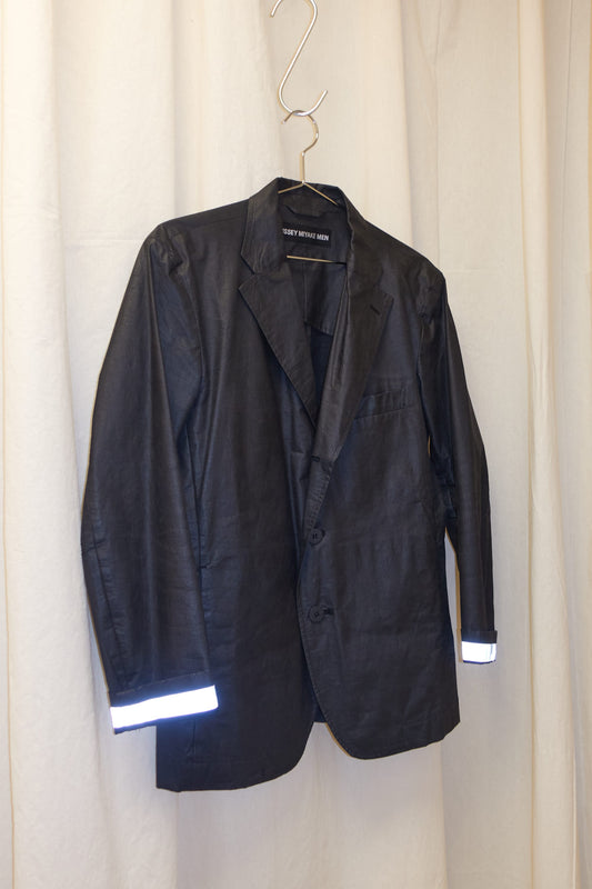 Issey Miyake Men paper blazer with reflective tape