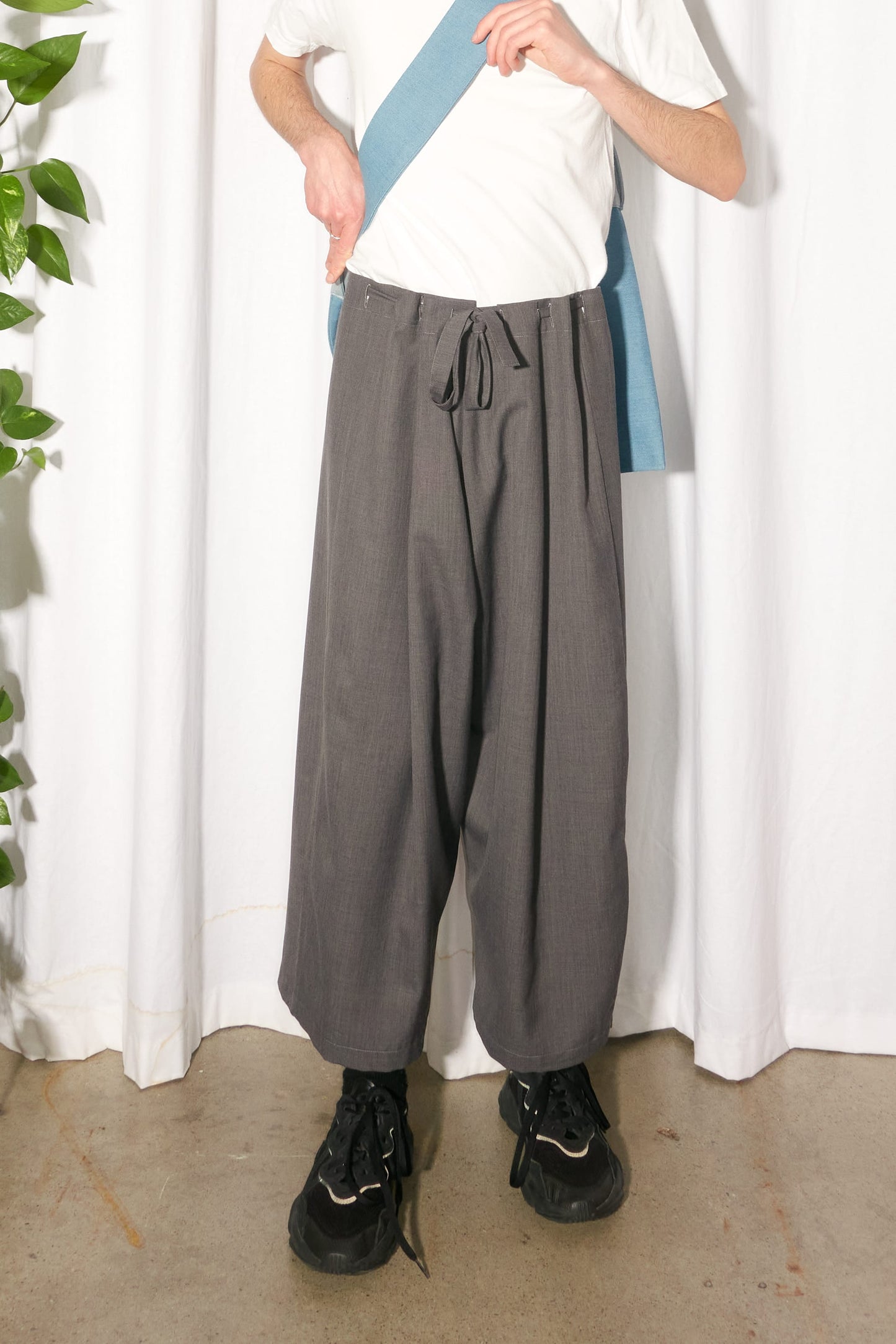 Jason van Hamburg paperbag wool trousers