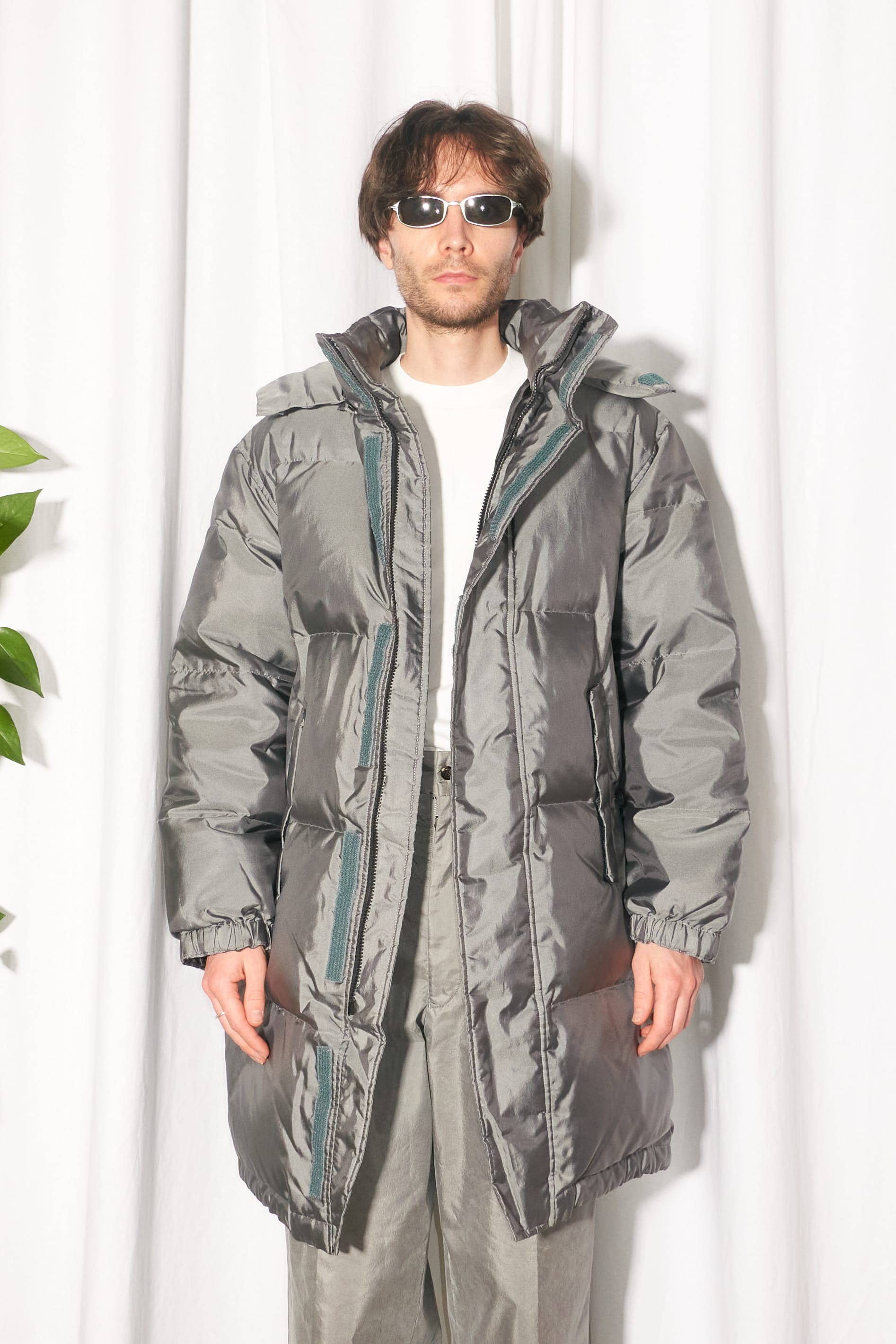 Kenzo Homme silver puffer coat